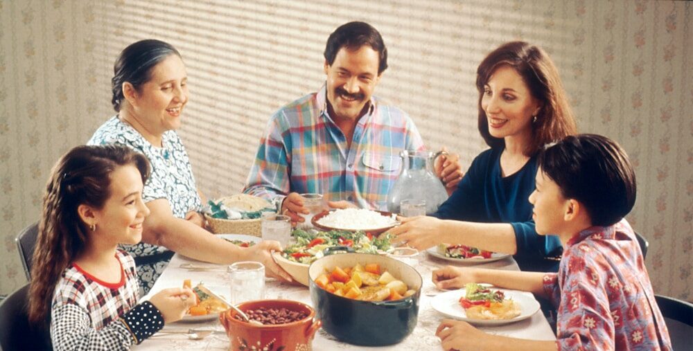 group of person eating indoors